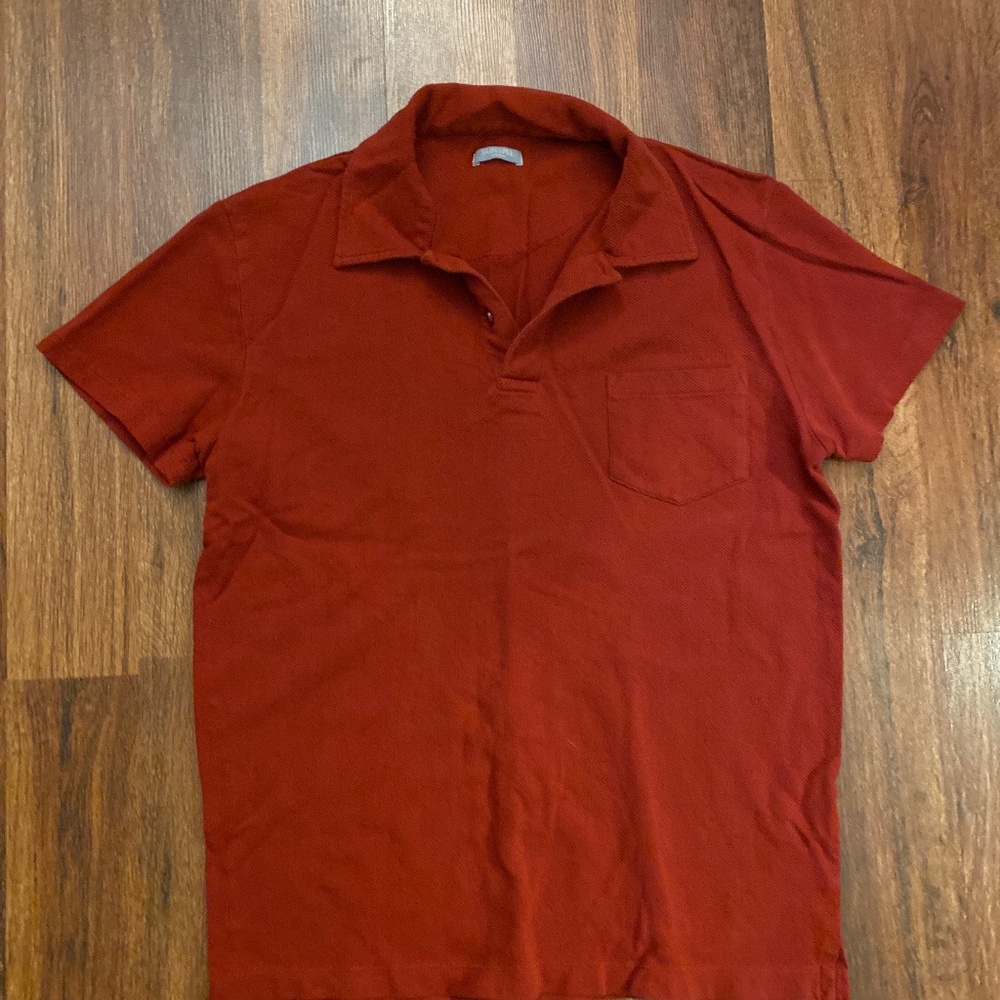 Sunspel Riviera Polo Shirt - Red